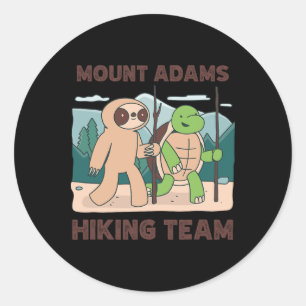 Mount Adams Hiking Team Climbing Expedition Campin Classic Round Sticker