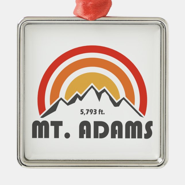 Mount Adams New Hampshire Metal Ornament (Front)