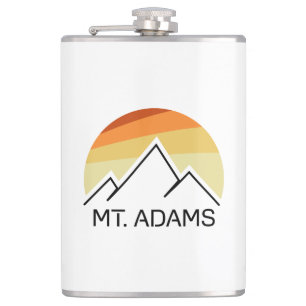 Mount Adams New Hampshire Retro Hip Flask