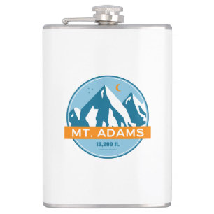 Mount Adams Washington Stars Moon Hip Flask