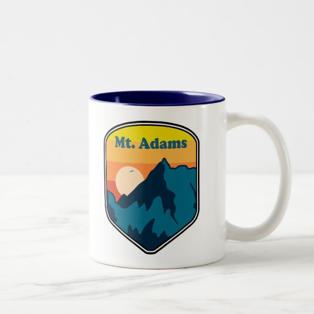 Mount Adams Washington Sunrise Two-Tone Coffee Mug (Right)