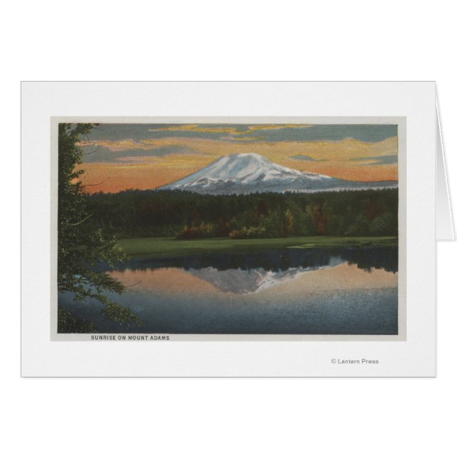 Mount Adams, Washington - View of Mountain (Front Horizontal)