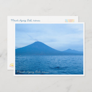 Mount Agung Bali Sunrise Travel Postcard