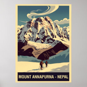 Mount Annapurna Nepal V04 Poster