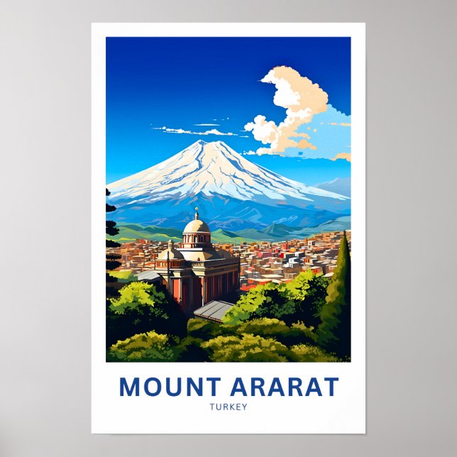 Mount Ararat Turkey Travel Print (Front)