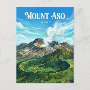Mount Aso Japan Postcard
