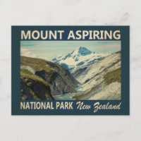 Mount Aspiring National Park New Zealand Vintage