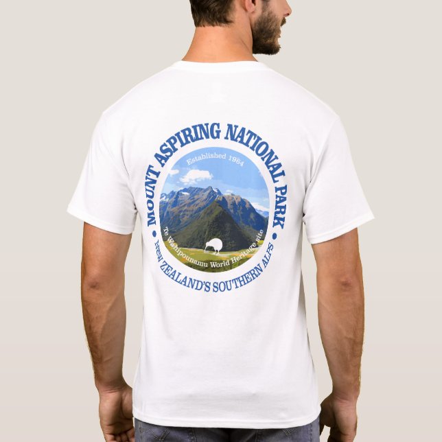 Mount Aspiring National Park T-Shirt (Back)