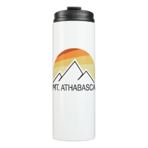 Mount Athabasca Alberta Retro Thermal Tumbler