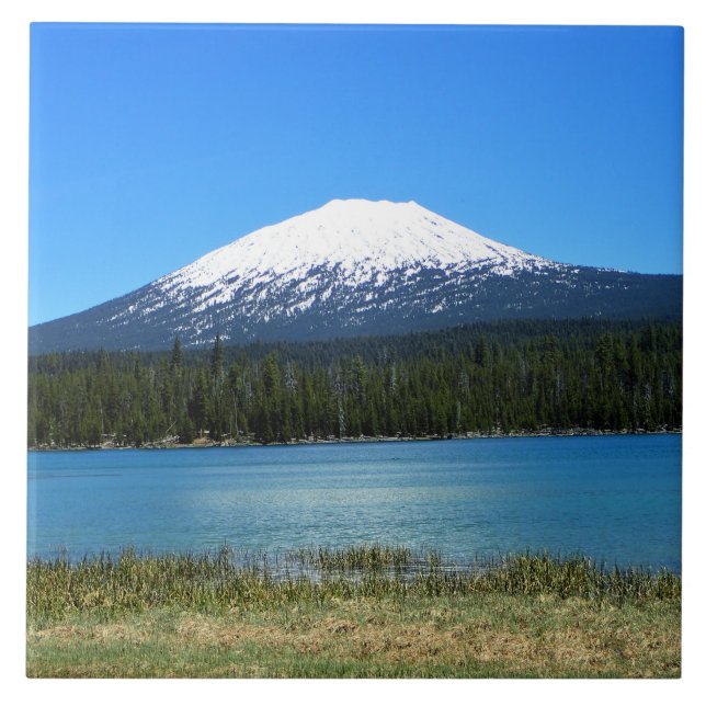 Mount Bachelor, OR Ceramic Tile (Front)