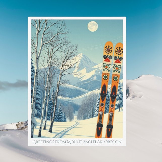 Mount Bachelor Oregon ski area Postcard (Creator Uploaded)