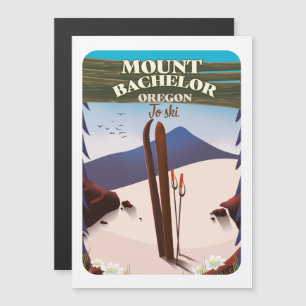 Mount Bachelor Oregon Ski travel poster