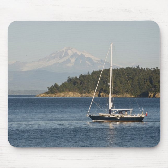 Mount Baker dominates landscape Mouse Pad (Front)
