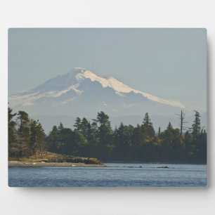 Mount Baker dominates landscape Plaque