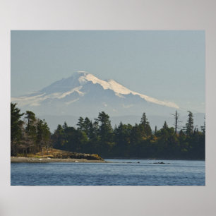 Mount Baker dominates landscape Poster