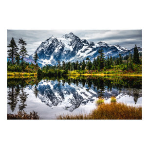 Mount Baker Reflected Photo Print