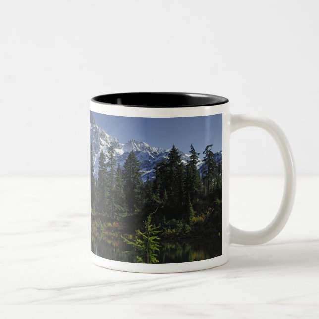 Mount Baker-Snoqualmie National Forest Two-Tone Coffee Mug (Right)