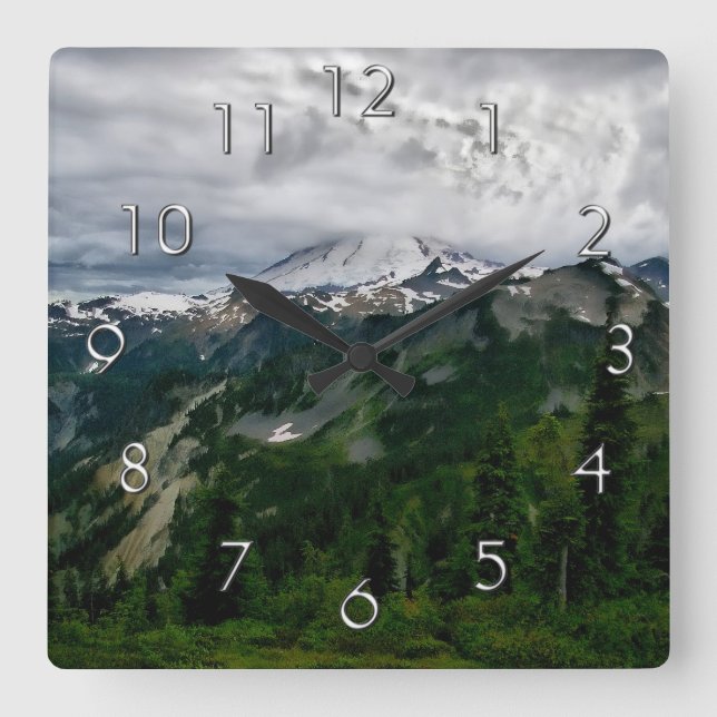 Mount Baker wall clock (Front)
