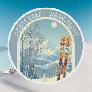 Mount Baker Washington Cascades ski souvenir 