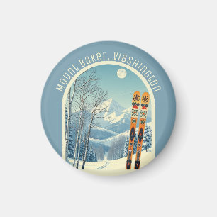 Mount Baker Washington Cascades ski souvenir Magnet