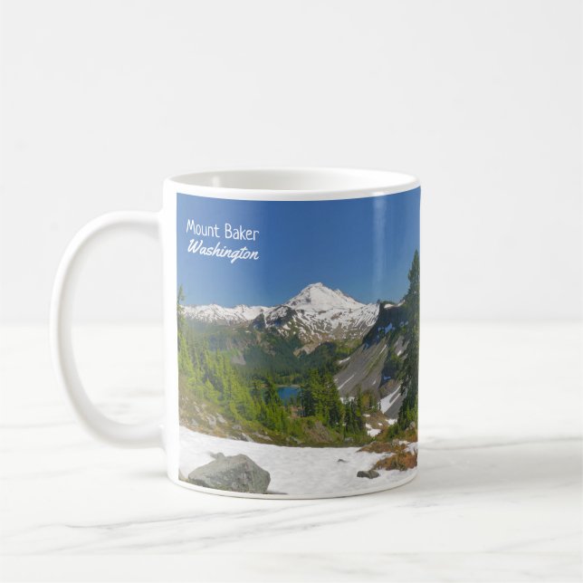 Mount Baker Washington Landscape Photo Coffee Mug (Left)