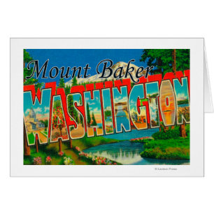 Mount Baker, Washington - Large Letter Scenes