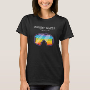 Mount Baker Washington - LGBTQ Pride Ski Googles P T-Shirt