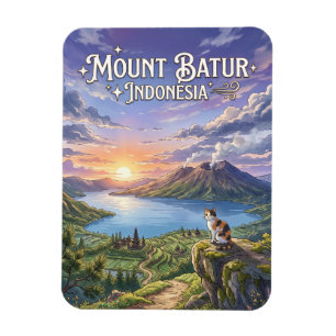 Mount Batur, Bali, Indonesia Indonesia Magnet