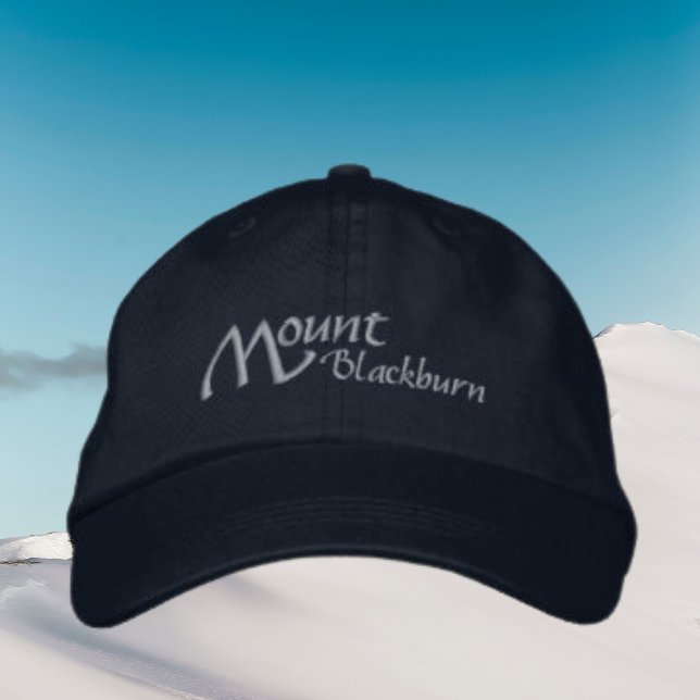 Mount Blackburn Alaska Wrangell Embroidered Hat (Creator Uploaded)