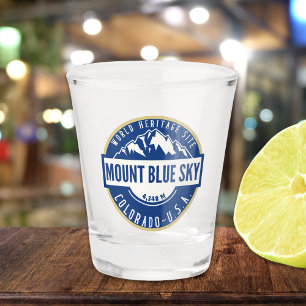 Mount Blue Sky Colorado Elev 4348 m Shot Glass