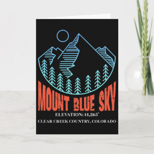 Mount Blue Sky Colorado Ski Mountain Skiing Skier Card