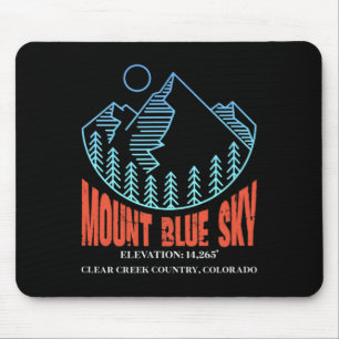 Mount Blue Sky Colorado Ski Mountain Skiing Skier Mouse Pad