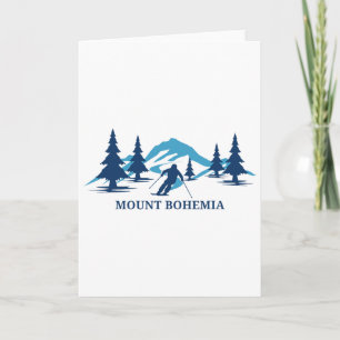 Mount Bohemia Michigan Ski Resort Skiing Skier  Card