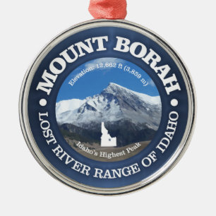 Mount Borah Metal Ornament