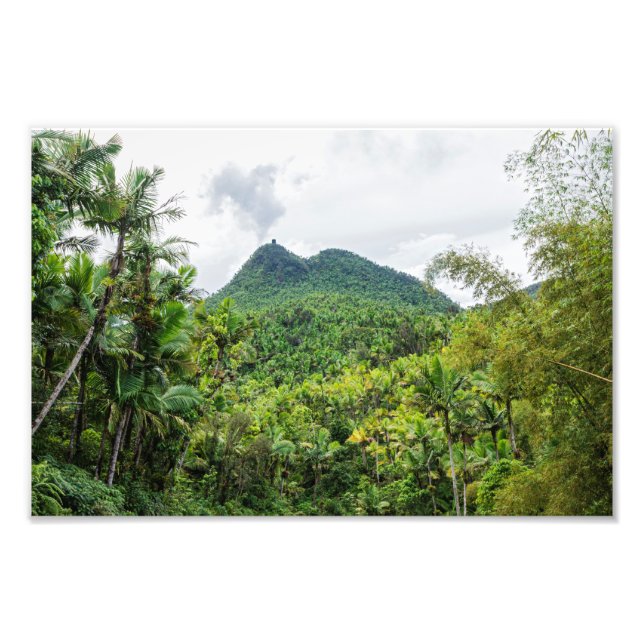 Mount britton and el yunque landscape photo print (Front)