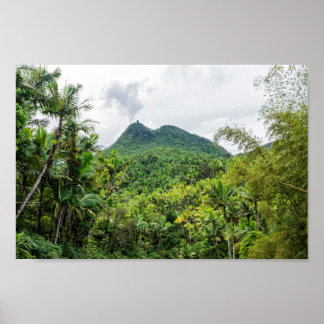 Mount britton and el yunque landscape poster