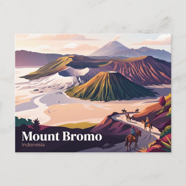 Mount Bromo Indonesia Postcard (Front)