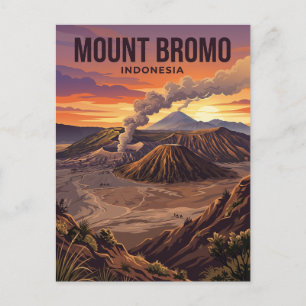 Mount Bromo Indonesia Postcard