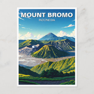 Mount Bromo Indonesia Travel Postcard