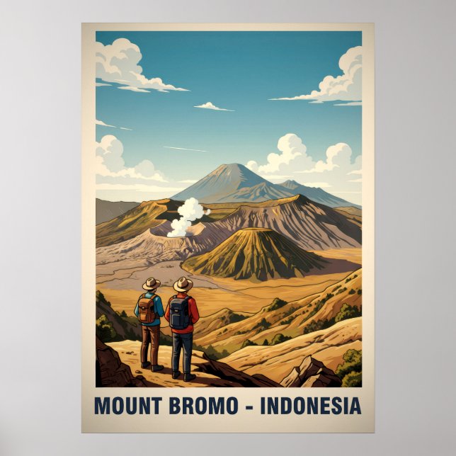 Mount Bromo Indonesia V03 Poster (Front)