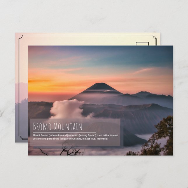 Mount Bromo Postcard (Front/Back)