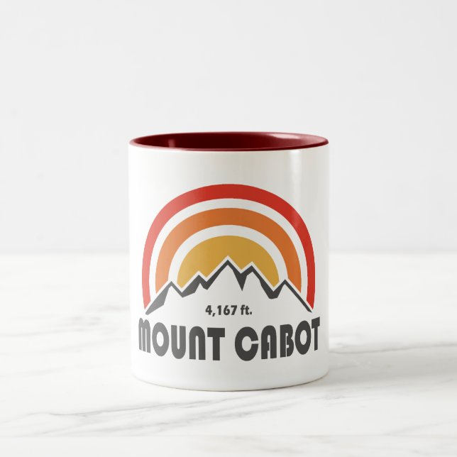 Mount Cabot New Hampshire Two-Tone Coffee Mug (Center)