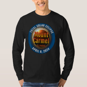 Mount Carmel Illinois IL Total Solar Eclipse 2024 T-Shirt