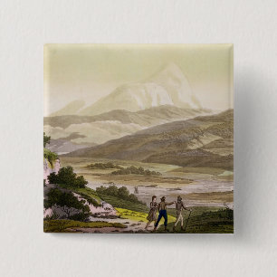 Mount Cayambe, Ecuador, from 'Le Costume Ancien et 15 Cm Square Badge