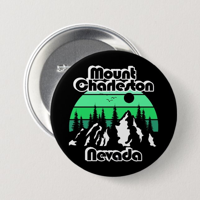 Mount Charleston Nevada 7.5 Cm Round Badge (Front & Back)