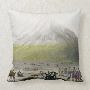 Mount Chimborazo, Ecuador, from 'Le Costume Ancien Cushion
