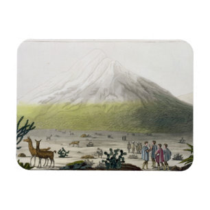 Mount Chimborazo, Ecuador, from 'Le Costume Ancien Magnet