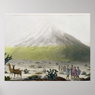 Mount Chimborazo, Ecuador, from 'Le Costume Ancien Poster