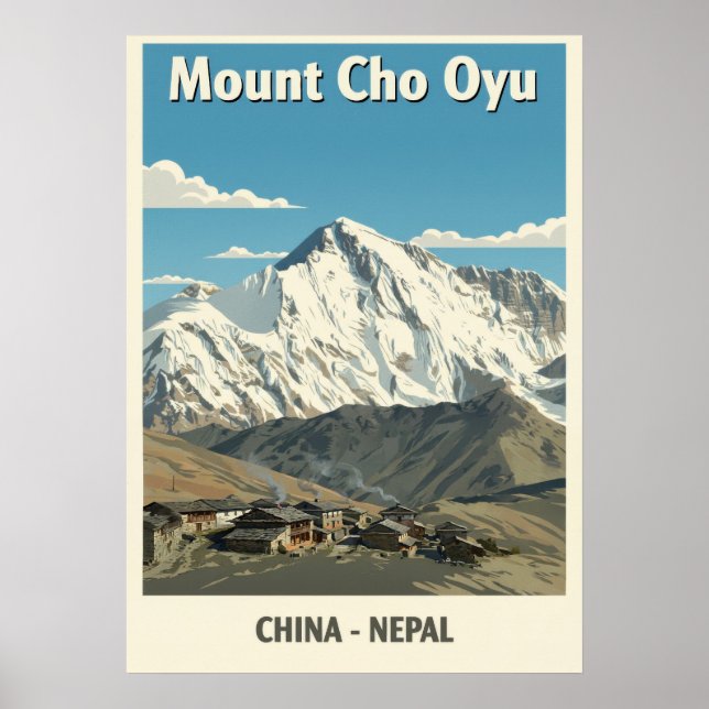 Mount Cho Oyu Nepal-China V03 Poster (Front)