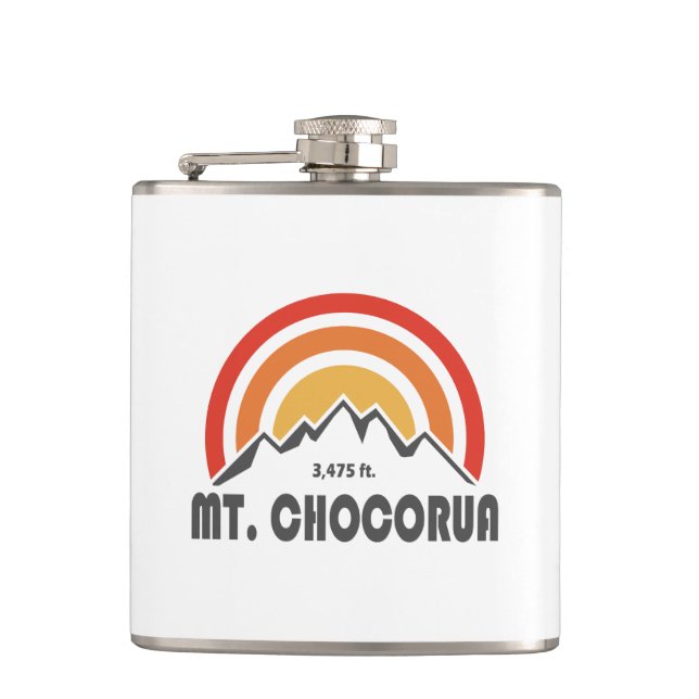 Mount Chocorua New Hampshire Hip Flask (Front)